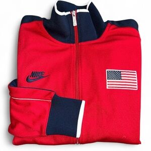 Nike Olympic Red Dream Team Full Zip Warm Up Jacket Size Medium